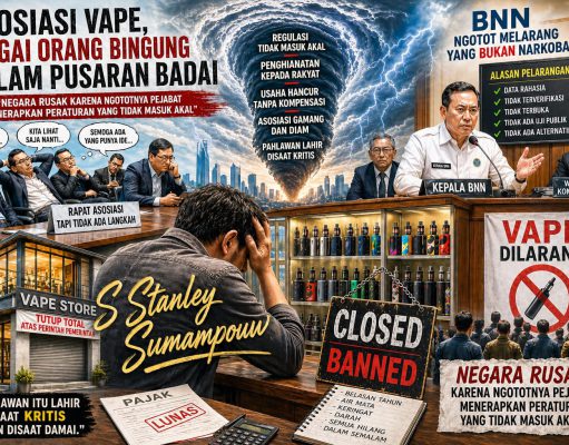 “Asosiasi Bingung, Negara Ngotot: Kisah Runtuhnya Industri Vape dalam Semalam”
