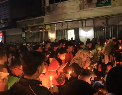 Driver Ojol Lampung Doa Bersama Kenang Pengorbanan Bripka Anumerta Arya Supena