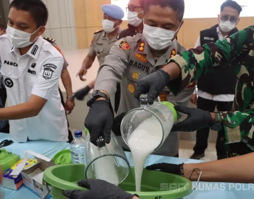 Polres Ogan Ilir Musnahkan Narkoba Senilai Rp5,4 Miliar dan 4,2 Kilogram Sabu