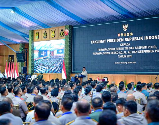 Presiden Prabowo Sampaikan Taklimat kepada Seribu Perwira Siswa TNI dan Polri