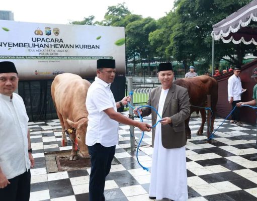 149 Ekor Hewan Kurban Disalurkan Polda Jatim Kepada Masyarakat