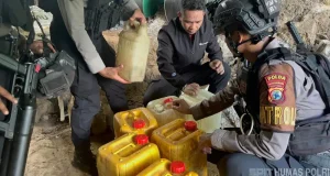 Ratusan Liter Cap Tikus Ilegal Diamankan dan Disita Polda Papua Barat Daya