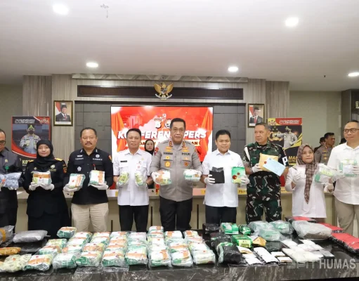 Barang Bukti Narkotika Jaringan Internasional di Sulsel Dimusnahkan