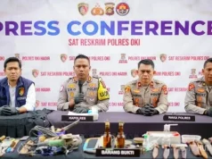 Polres OKI Ungkap Peredaran Senjata Api Ilegal, Amankan Pembuat Senpi Rakitan dan Bom Molotov dalam Operasi Senpi Musi 2026
