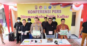 4,3 Kg Sabu dan Uang Tunai 3,8 M Disita Hasil Pengungkapan Jaringan Narkoba di Kalbar