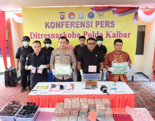 4,3 Kg Sabu dan Uang Tunai 3,8 M Disita Hasil Pengungkapan Jaringan Narkoba di Kalbar