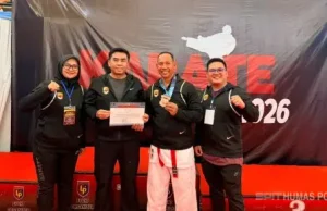 Pada Kejuaraan Karate Kapolri Cup 2026 13 Medali Diborong Polda Kalteng