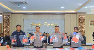 Dalam 19 Hari Polda Lampung Berhasil Ungkap 75 Kasus Street Crime dan Amankan 95 Tersangka