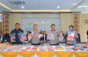 Dalam 19 Hari Polda Lampung Berhasil Ungkap 75 Kasus Street Crime dan Amankan 95 Tersangka