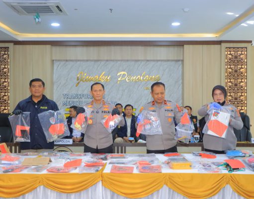 Dalam 19 Hari Polda Lampung Berhasil Ungkap 75 Kasus Street Crime dan Amankan 95 Tersangka