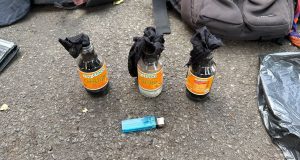 Saat Unras Bawa Botol Bersumbu Bakar Satu Orang Ditetapkan Sebagai Tersangka