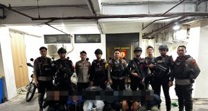 Enam Pemuda dan Satu Celurit Diamankan Tim Patroli Perintis Presisi di Makasar