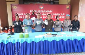 Ditresnarkoba Polda Sumsel Musnahkan Ribuan Gram Sabu dan Ribuan Ekstasi