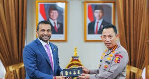 Kapolri Terima Audiensi Direktur FBI, Perkuat Kerja Sama Penanggulangan Kejahatan Transnasional