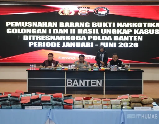 Selamatkan 332 Ribu Jiwa Polda Banten Musnahkan Narkoba Bernilai Rp90,5 Miliar
