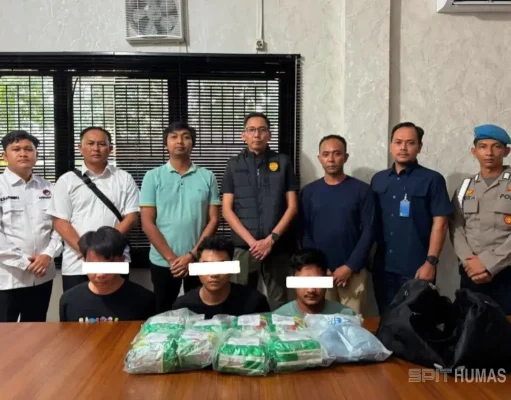 Tiga Pelaku Ditangkap di Lokasi Berbeda, Polisi Gagalkan Peredaran 8 Kg Sabu dan 5.000 Butir Pil Ekstasi di Bengkalis