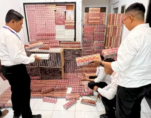 Polda NTT Bongkar dan Sita Ribuan Bungkus Peredaran Rokok Ilegal di Empat Kabupaten NTT