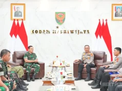 Kapolda Sumsel dan Pangdam II/Sriwijaya Pererat Sinergi