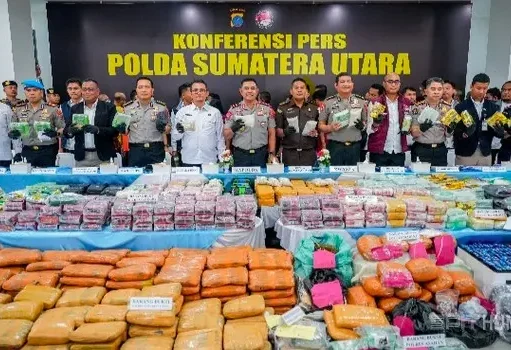 3.865 Kasus Narkoba di Sumut Berhasil Diungkap dalam Enam Bulan, 4.628 Tersangka Diamankan