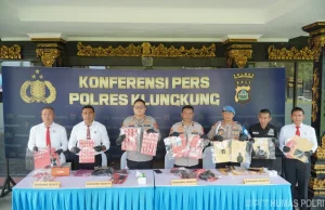Empat Pengedar Beserta 195 Paket Sabu di Klungkung Dibekuk