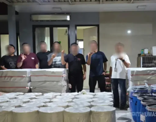 Gudang Narkoba Diungkap, 2 TSK dan 1,5 Ton Bahan Baku Siap Edar Diamankan
