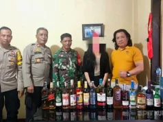 Polsek Luwuk Ungkap Penjualan Miras Ilegal Berkedok Rumah Kos, 173 Botol Disita