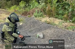 Jaga Keselamatan Warga Flores Timur, Tiga Bom Pipa Rakitan Diledakkan