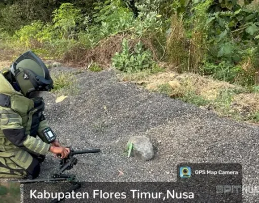 Jaga Keselamatan Warga Flores Timur, Tiga Bom Pipa Rakitan Diledakkan