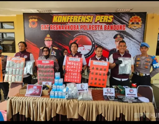 Polresta Bandung Amankan 116 Tersangka dari 105 Kasus Narkoba dan OKT