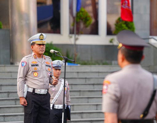 Kakorlantas Polri Pimpin Pelantikan dan Sertijab Pejabat Utama Korlantas Polri