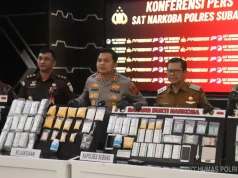 Polres Subang Amankan 26 Tersangka dan Sita Ratusan Gram Sabu dari 21 Kasus Narkoba