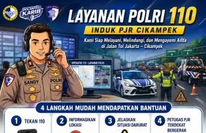 Layanan Polri 110 di Tol Jakarta-Cikampek Beroperasi Penuh 24 Jam