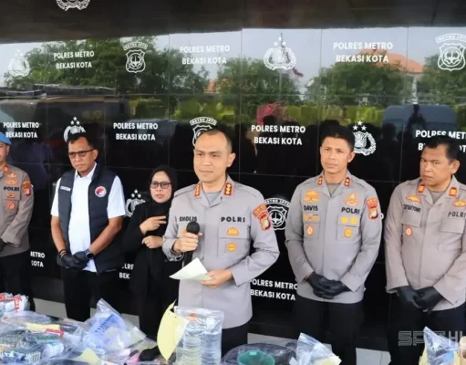 Polres Metro Bekasi Kota Ungkap 99 Kasus Narkotika, 35.117 Obat Keras Disita