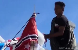 Sosok Anggota Polri yang Selamatkan Bendera Merah Putih di Tengah Kericuhan Aksi Damai Aceh