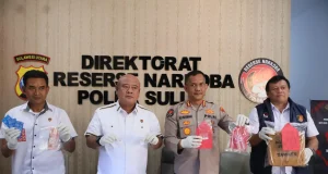 Polda Sulut Amankan Empat Tersangka dari 3 Kasus Narkoba dan Psikotropika