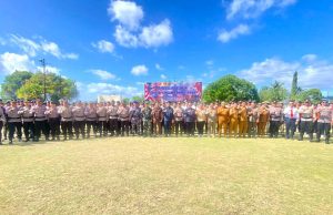 Tanggap Bencana Dampak El Nino Polres Talaud Gelar Apel Pasukan