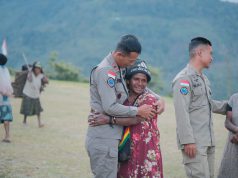 Satgas Operasi Damai Cartenz-2026 Tinggalkan Kenangan Kekeluargaan di Kiwirok setelah 8 Bulan Berdinas