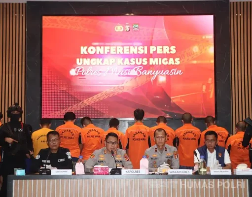 Polres Muba Bongkar Jaringan Migas Ilegal dan Amankan 22 Tersangka dan 33 Truk Berisi 419.600 Liter Minyak