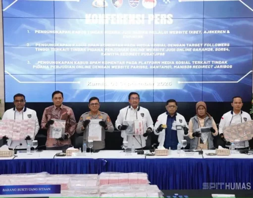 Sita dan Bekukan Dana Puluhan Miliar, Bareskrim Polri Ungkap Tiga Kasus Judi Online