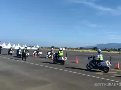 Polwan Ditlantas Polda NTB Asah Kemampuan Moge untuk Pengamanan MotoGP Mandalika 2026