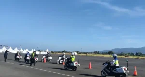 Polwan Ditlantas Polda NTB Asah Kemampuan Moge untuk Pengamanan MotoGP Mandalika 2026