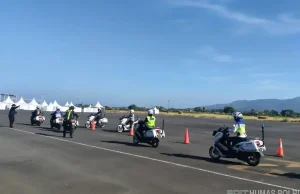 Polwan Ditlantas Polda NTB Asah Kemampuan Moge untuk Pengamanan MotoGP Mandalika 2026