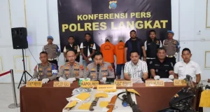 Polres Langkat Amankan Dua Terduga Pelaku Pembunuhan di Kuala