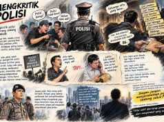 MENGKRITIK POLISI.