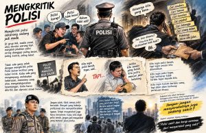 MENGKRITIK POLISI.