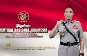 Peringati HUT Ke-81 TNI, Kapolri Tegaskan Sinergi Kuat TNI–Polri untuk Indonesia