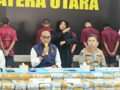 Polda Sumut Gagalkan Tiga Penyelundupan, 244 Kg Sabu Disita dan 9 Tersangka Diamankan