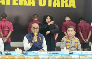 Polda Sumut Gagalkan Tiga Penyelundupan, 244 Kg Sabu Disita dan 9 Tersangka Diamankan