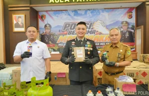 Polresta Bandung Sita 3.763 Tabung Portable Saat Grebeg Gudang Pengoplosan Gas