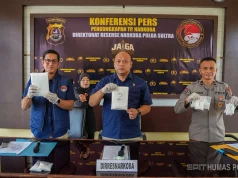 Polda Sulteng Amankan Sabu 3,5 Kilogram